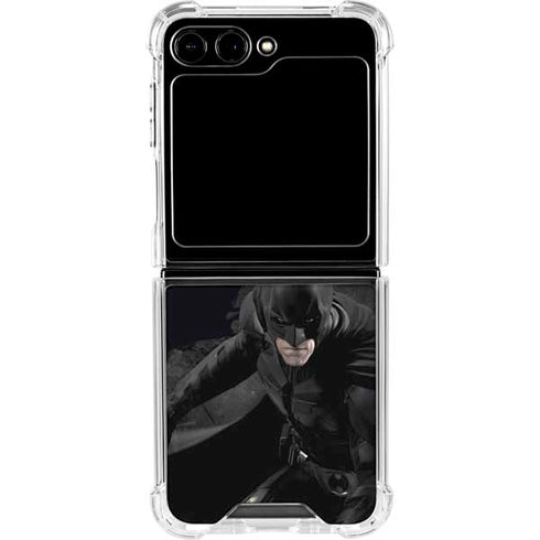 DC Comics Batman in Black Galaxy Z Flip6 Clear Case